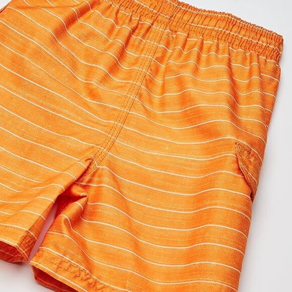 KANU BOYS LINE UP RASH GUARD SWIM TRUNKS ORANGE WHITE STRIPES  SIZE XL 18-20 NWT - Picture 5 of 8